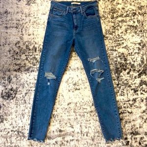 Levi’s high rise super skinny jeans